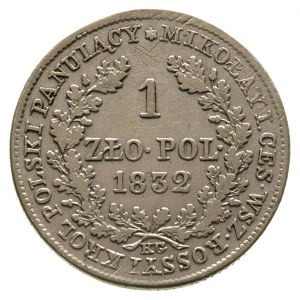 1 złoty 1832, Warszawa, Plage 76, Bitkin 1002, drobne r...