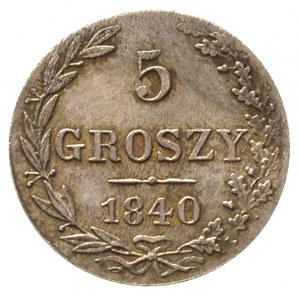 5 groszy 1840, Warszawa, Plage 140, Bitkin 1193, bardzo...