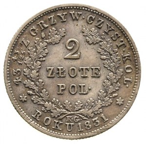 2 złote 1831, Warszawa, Plage 273, patyna