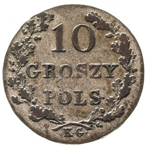 10 groszy 1831, Warszawa, Plage 277, patyna