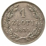 zestaw monet 1 złoty, 10 i 5 groszy, Wiedeń, Plage 294,...