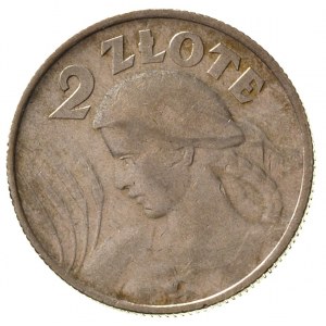 2 złote 1924/H, Birmingham, Parchimowicz 109 b, rzadkie