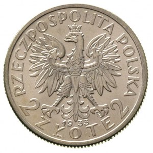 2 złote 1933, Warszawa, Głowa Kobiety, Parchimowicz 110...