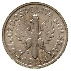 1 złoty 1924, Paryż, Parchimowicz 107 a, wyśmienity sta...