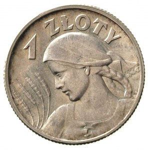 1 złoty 1925, Londyn, Parchimowicz 107 b, wyśmienity eg...