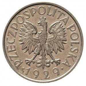 1 złoty 1929, Warszawa, Parchimowicz 108, bardzo ładny ...