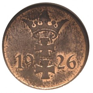 1 fenig 1926, Berlin, Parchimowicz 53 b, moneta w pudeł...