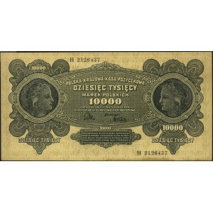 10.000 marek polskich 11.03.1922, seria H, Miłczak 32, ...