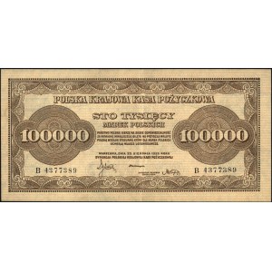 100.000 marek polskich 30.08.1923, seria B, Miłczak 35,...