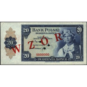 zestaw wzorów banknotów emigracyjnych: 20 i 50 złotych ...