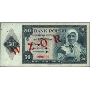 zestaw wzorów banknotów emigracyjnych: 20 i 50 złotych ...