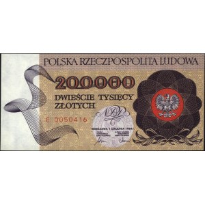 200.000 złotych 1.12.1989, seria E, Miłczak 177