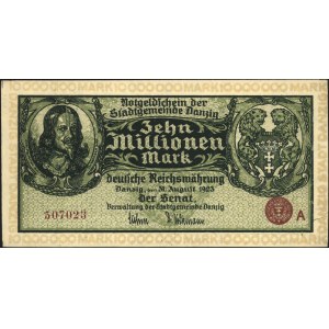 10.000.000 marek 31.08.1923, seria A, Miłczak G13b