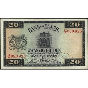 20 guldenów 1.11.1937, seria K/A, Miłczak G53b
