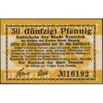 Nowy Staw /Neuteich/, 10 i 50 fenigów 1.04.1919 oraz 5,...