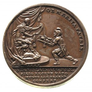 Narodziny Syna gen. Alojzego Fryderyka Brühla, medal au...