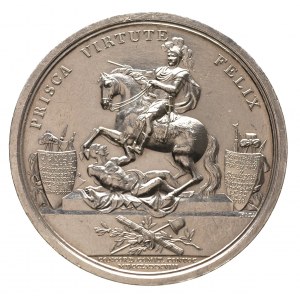 medal autorstwa D. Loosa wybity na zlecenie króla prusk...