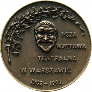 Wystawa Teatralna w Warszawie-medal z zakładu Braci Łop...
