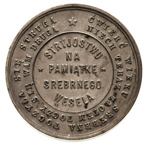 medal na 25-lecie małżeństwa Niny i Henryka Ślizieniów ...
