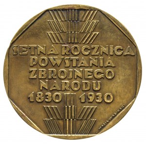 medal - Setna Rocznica Powstania Listopadowego 1930 r.,...