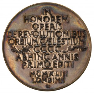 Mikołaj Kopernik - medal autorstwa Wojciecha Jastrzębow...