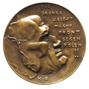 medal - plebiscyt 20.03.1921 na Górnym Śląsku, Aw: Głow...