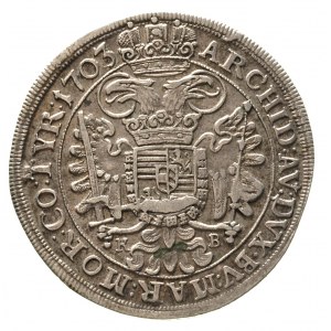 Leopold I 1657-1705, półtalar, 1703 / KB, Krzemnica, He...