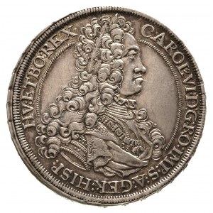 Karol VI 1711-1740, talar 1713, Graz, Dav. 1039, ładny ...