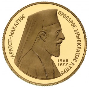 50 funtów 1977, złoto 16.13 g, Fr. 6, wybite stemplem l...