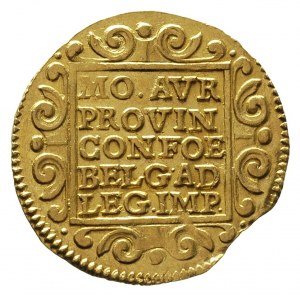 Utrecht, dwudukat 1654, złoto 6.94 g, Fr. 282, Delmonte...