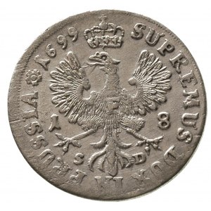 Fryderyk III 1688-1701-1713, ort 1699/SD, Królewiec, Ne...