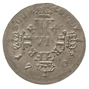Fryderyk III 1688-1701-1713, szóstak 1709/C.G., Królewi...