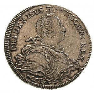 Fryderyk II Wielki 1740-1786, 1/2 talara 1752/B, Wrocła...