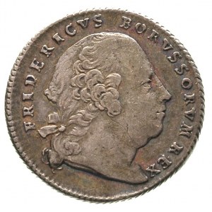 Fryderyk II Wielki 1740-1786, odbitka w srebrze dukata ...