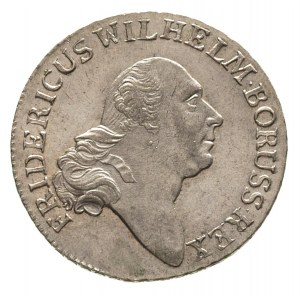 Fryderyk Wilhelm II 1786-1797, 4 grosze 1797/A, Berlin,...