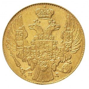 5 rubli 1834 / П-Д, Petersburg, złoto 6.44 g, Bitkin 9