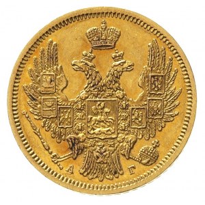 5 rubli 1848 / А-Г, Petersburg, złoto 6.50 g, Bitkin 30...