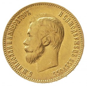 10 rubli 1904 / A-P, Petersburg, złoto 8.60 g, Kazakov ...