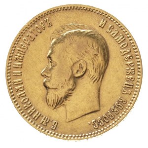 10 rubli 1909 / Э-Б, Petersburg, złoto 8.59 g, Kazakov ...
