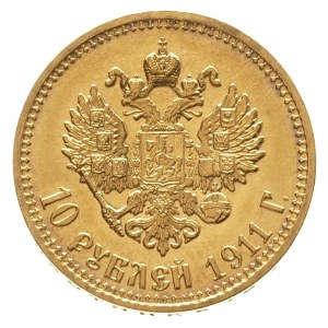 10 rubli 1911 / Э-Б, Petersberg, złoto 8.60 g, Kazakov ...