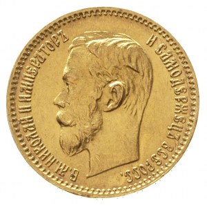 5 rubli 1902 / A-P, Petersburg, złoto 4.30 g, Kazakov 2...