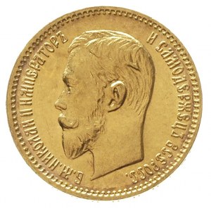 5 rubli 1903 / A-P, Petersburg, złoto 4.30 g, Kazakov 2...