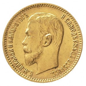 5 rubli 1910 / Э-Б, Petersburg, złoto 4.29 g, Kazakov 3...