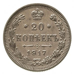 20 kopiejek 1917 / B-C, Petersburg, Kazakov 524, rzadki...