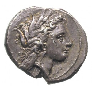 LUKANIA-Metapont, stater 330-300 pne, Aw: Głowa Persefo...