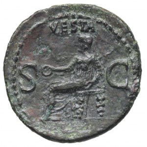 Kaligula 37-41, as 37-38, Rzym, Aw: Głowa cesarza w lew...