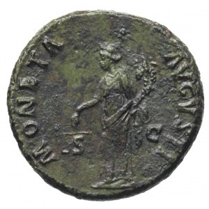 Domicjan 81-96, as 90-91, Rzym, Aw: Głowa cesarza w pra...