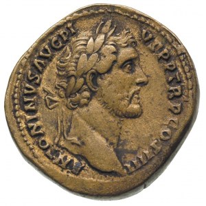 Antoninus Pius 138-161, sestercja 145-161, Rzym, Aw: Gł...