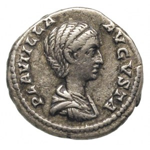 Plautilla- żona Karakalli, denar, Rzym, Aw: Popiersie P...