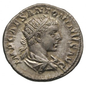 Elagabal 218-222, antoninian, Aw: Popiersie cesarza w p...